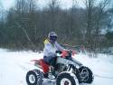 Riding in the snow.....
